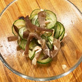 もゆずん's cooksnap of when they made きゅうりとキクラゲ和え物★作り置き.