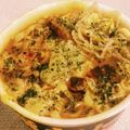私市ビッキーズ津門巳's cooksnap of when they made ○ちゃん餅豆もやし油揚げ黒豚カレーうどん.
