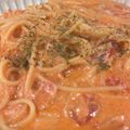 ほのぞ〜's cooksnap of when they made 時短簡単トマトクリームパスタ.