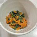 クックRPIZXH☆'s cooksnap of when they made «離乳食完了期»小松菜と人参のごま和え.