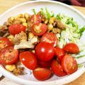 ほもい's cooksnap of when they made 本格的に！寄せてます！タコライス＋大豆.