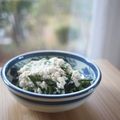 みるく茶's cooksnap of when they made 小松菜と豆腐のみそマヨサラダ.