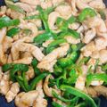 一番星寿美次郎's cooksnap of when they made シンプル大好き♥鶏胸肉とピーマン青椒肉絲.