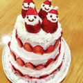ナナッコ☆724's cooksnap of when they made strawberry　tower.