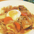 τомоко's cooksnap of when they made 厚揚げのすき焼き風焼きうどん.