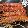 クロクロクローバー's cooksnap of when they made 有頭エビの塩焼き.