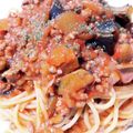 ののひと's cooksnap of when they made 【簡単】ナスのボロネーゼパスタ.