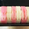 caruga's cooksnap of when they made お節☆お弁当☆かまぼこの飾り切り.