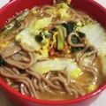 私市ビッキーズ津門巳's cooksnap of when they made 白菜の漬物と納豆の蕎麦.