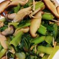 じょんlove's cooksnap of when they made 作り置き、小松菜と椎茸のサッと炒め。.