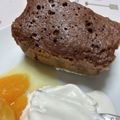 たべたべこ's cooksnap of when they made レンジで簡単!HMガトーショコラ.