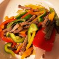 ame-ikuru's cooksnap of when they made 香り引き立つ牛肉パプリカのオイスター炒め.