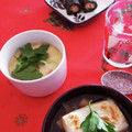 irharuka's cooksnap of when they made 菜の花と花麩の彩り茶碗蒸し.