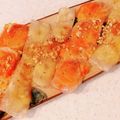 桜月❀咲良mommy's cooksnap of when they made 旨♡柿＆クリチーのライスペーパーバター焼.