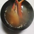 三七子's cooksnap of when they made すぐできる☆簡単☆蟹の味噌汁.