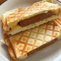くつくつした's cooksnap of when they made レトルトハンバーグの簡単★ホットサンド.