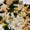 クックM96XDX☆'s cooksnap of when they made 炒めない！レンジでワカメチャーハン.