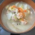 ぐりtoぐら's cooksnap of when they made 粕汁子供もＯＫ.