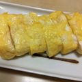 由芽15's cooksnap of when they made 卵1個で！はんぺんの卵焼き♡お弁当にも！.