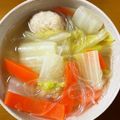 ゆゆみみさん's cooksnap of when they made うちの子が好きな春雨と鶏団子の中華スープ.