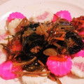 私市ビッキーズ津門巳's cooksnap of when they made “紅白寿かまぼこ数の子松前漬け”.