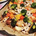 わかさわ家's cooksnap of when they made 手元ローストチキンのぎゅうぎゅう焼き.