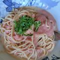 まつたけうめ子's cooksnap of when they made 牛乳でつくるたらこクリームパスタ.