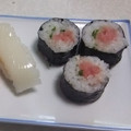 きらり流れ星's cooksnap of when they made とろたく巻きを作ってみました.