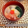 m131o's cooksnap of when they made 【農家のレシピ】お雑煮（京都・白味噌）.