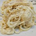 m9vani's cooksnap of when they made 生クリ無し☆ワンポット簡単カルボナーラ.