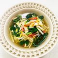 あっこ姉's cooksnap of when they made 春菊が美味しい♪カニカマ入りかき玉汁.