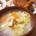 緑の人魚's cooksnap of when they made 蒸し鶏入り一人分のかき玉スープもどき.