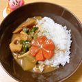 速めのパブロ's cooksnap of when they made 筑前煮リメイク♪根菜カレー.