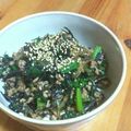 ちーまぐ's cooksnap of when they made ほうれん草★豚肉★ひじき★栄養バランス丼.