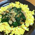 ちーまぐ's cooksnap of when they made 美味しい～♪ほうれん草と豚肉と卵の炒め物.