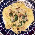 クックKI8MCS☆'s cooksnap of when they made ベーコンとしめじのクリームパスタ　.