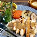 gomapon's cooksnap of when they made 鶏もも肉のステーキ★おろし玉ねぎソース.