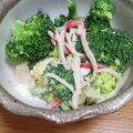 えりこ82☆'s cooksnap of when they made ゆで卵カニカマブロッコリーのデリ風サラダ.