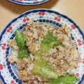 2児ママみきてぃ's cooksnap of when they made 挽肉和風レタス炒飯.