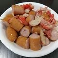 ひんべえ's cooksnap of when they made ウインナーとカニカマのバジル炒め＊.