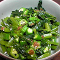 MIEKOu's cooksnap of when they made つるむらさきとオクラの梅和え.