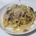 faling_'s cooksnap of when they made 簡単１０分で☆白菜クリームスパゲティ.