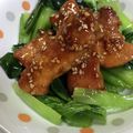 sTOMOdayo's cooksnap of when they made 厚切り豚バラのガッツリ★かば焼き.