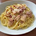 ようぷりん's cooksnap of when they made 生クリームでカルボナーラ.