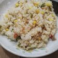 クックDRSB9U☆'s cooksnap of when they made 簡単ランチ！ベーコンの炊飯器ピラフ.