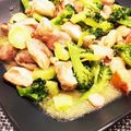 CASAmisa's cooksnap of when they made 鶏肉とブロッコリーのうま塩ガーリック炒め.
