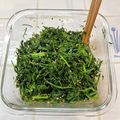 妃−みかんぬ's cooksnap of when they made ニンジンの葉のゴマ和え.