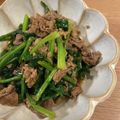 まみ☆たす's cooksnap of when they made 牛肉とほうれん草のオイスターソース炒め.