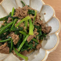 まみ☆たす's cooksnap of when they made 牛肉とほうれん草のオイスターソース炒め.