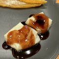 なつき☆ミ's cooksnap of when they made 黒豆の煮汁deみたらし風焼き餅.